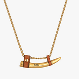 Collar Colmillo Cuero
