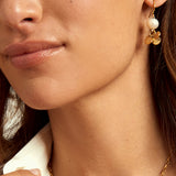 Pendientes Moneda Perla