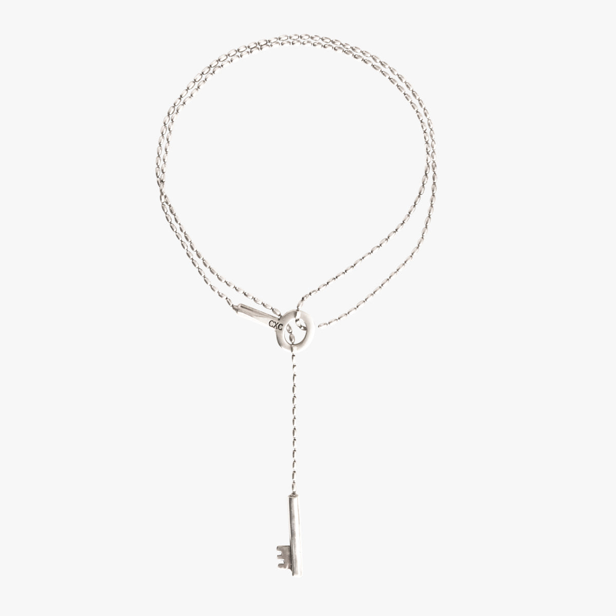 Foto de Detalle de Collar en baño de Plata de CXC