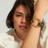 Pulsera Omega Cuero Verde