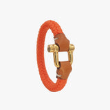 Pulsera Grillete Cordón Trenzado