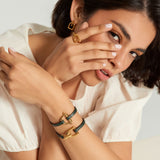 Pulsera Estribo Ascot Cuero Mini
