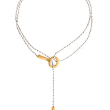 Collar Sliding Llave Doble Tono