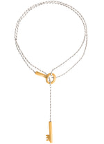 Collar Sliding Llave Doble Tono