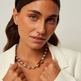 Collar Cadena Bolas Mix
