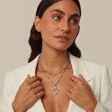 Collar Corazón Cruz