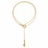 Collar Sliding Llave Oro