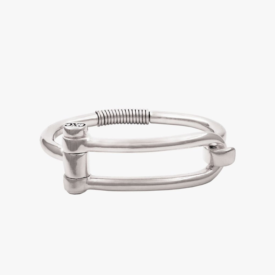 Pulsera Grillete Koa Plata